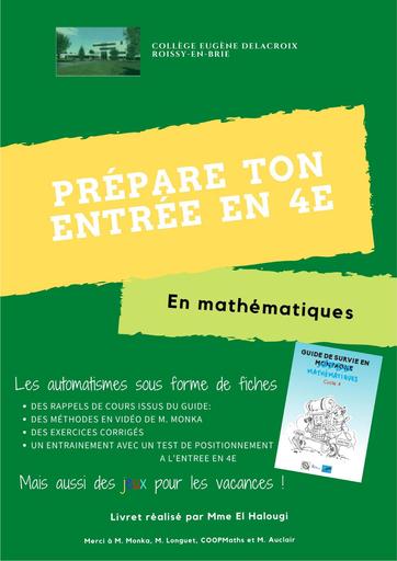 Cahier d'automatismes pour bien préparer la 4e by Tehua
