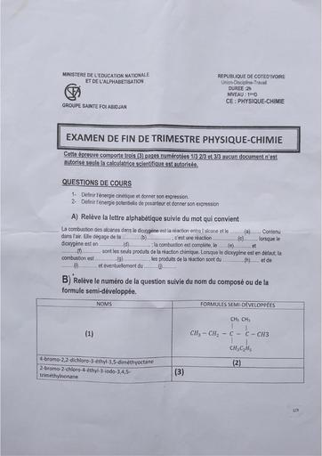 Partielle de décembre 2023 PC 1iere D sainte foi by Tehua