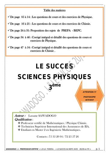 DOC 20 sur 20 en  PC 3ème by Tehua.pdf