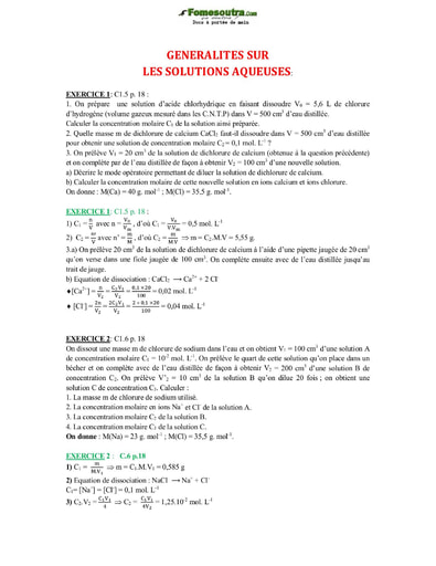 Compil de sujets de Physique-Chimie Terminale C&D