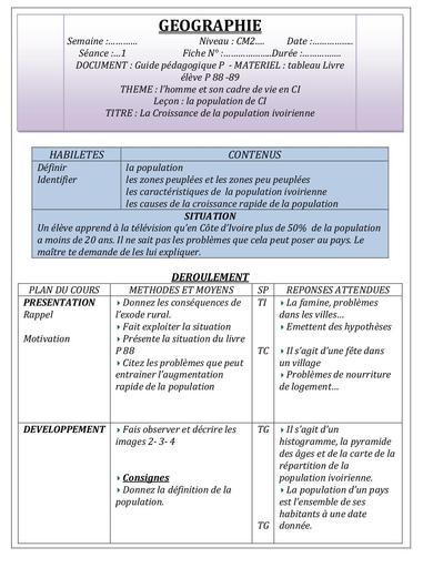 GEOGRAPHIE CM2 1