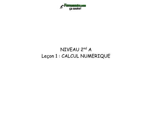FCIHE DE COURS 2027 MATHS 2nde A toutes les leçons BY TEHUA