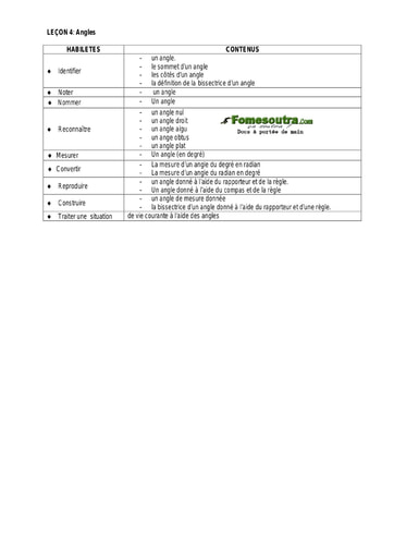 Angle (2) - Guide pédagogique Maths 6ème
