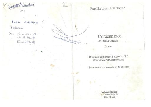 Facilitateur l'ordonnance by Tehua