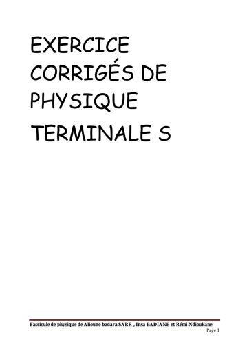 Annales corrigées PC Tle S meilleur by Tehua
