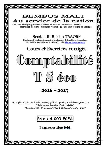 Brochure Comptabilité TSECO cours et exo corrigés by Tehua