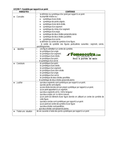 Symétrie par rapport à un point (2) - Guide pédagogique Maths 6ème