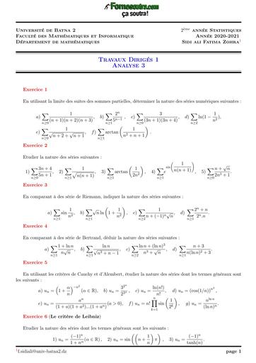 Série 1 Analyse 3 BY TEHUA
