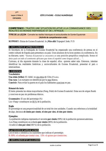 L3 Connaitre les réalité de Guinée Ecuato