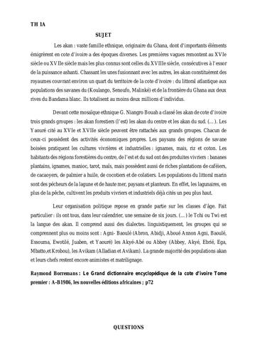 SUJET TH HISTOIRE DES CIVILISATIONS By Ludov Ta'n