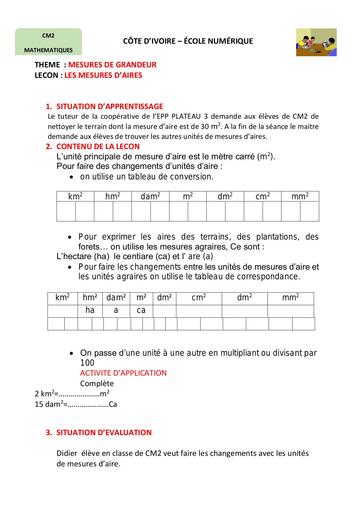 11-CM2- MATH 1 les unités de mesures daire.pdf