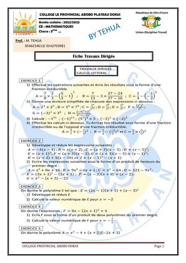 Fiche travaux Maths by TEHUA.pdf