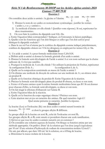 SUJET Acide alpha aminée SERIE 1 by Tehua
