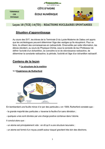 Cours de Rédactions Nucléaires Spontanées