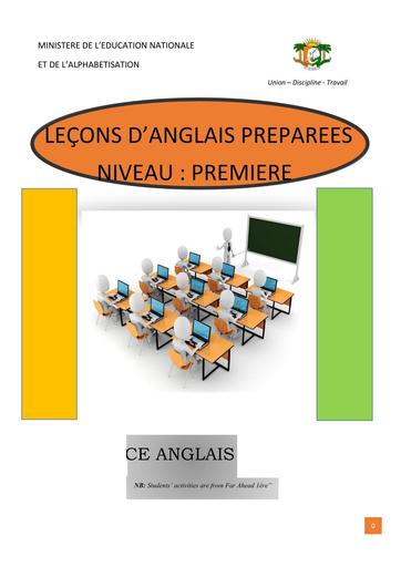 GAGNON Cours COMPLET D'Anglais 1ère 2025 2026