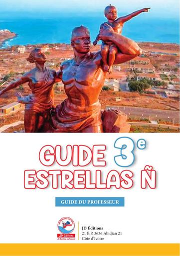 LIVRE Guide Espagnol ESTRELLAS N 3ème by TEHUA