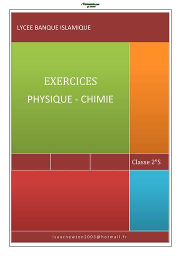 Livre Exercices Physique Chimie 2nde C BY TEHUA