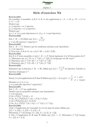 Solution TD2 Algèbre 1 MI L1 Djelfa BY TEHUA