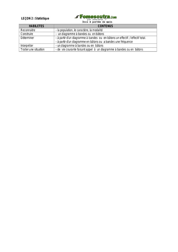 Statistique (2) - Guide pédagogique Maths 5ème