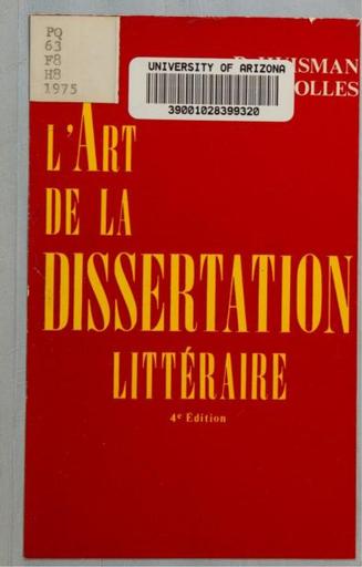 Le Commentaire de Littérature Générale et Comparée