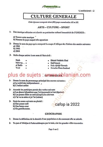 CONCOURS CAFOP IA 2024 BY TEHUA