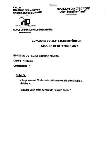 Concours Direct INFJ 2022 CS SOG by TEHUA