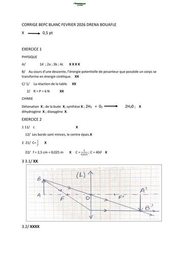 BEPC BLANC 2026 DRENA BOUAFLE SUJET PC (BAREME) by TEHUA