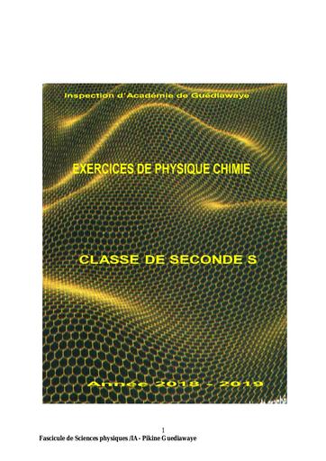 Fascicule PC Seconde S by M.M.Tehua…