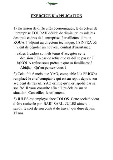 Exercice BTP sur application modification du contrat by TEHUA