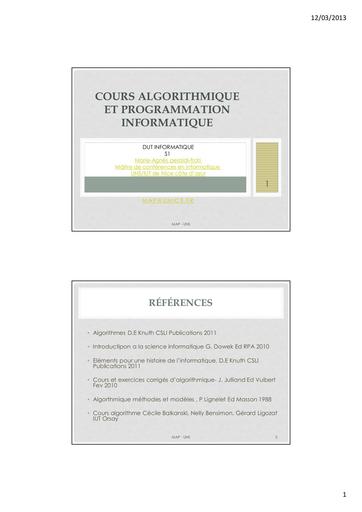 Cours algorithme et programmation by Tehua