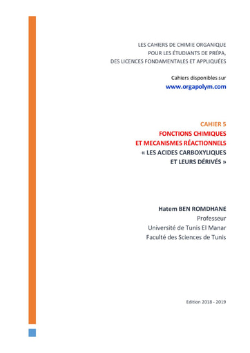 Acides carboxyliques et leurs derives