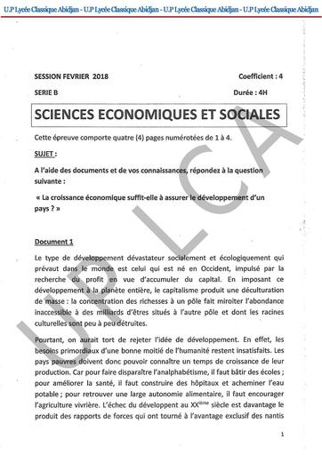 Bac blanc SCIENCES ECO UP LCA by Tehua