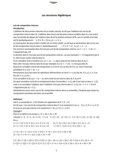 Chapitre6 Algèbre 1 MI L1 by TEHUA