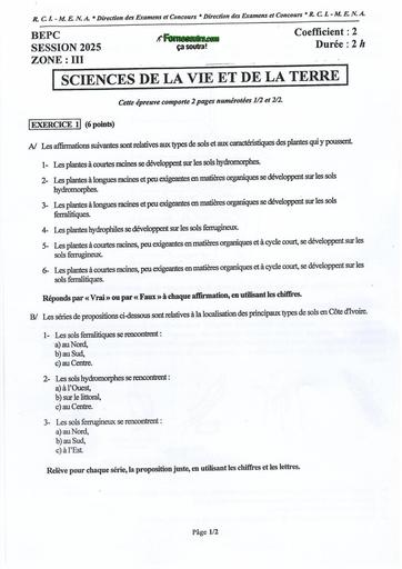 BEPC 2025 SVT ZONE 3 SUJET+BAREME BY TEHUA pdf