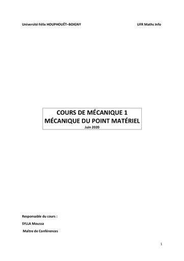 COURS MECA