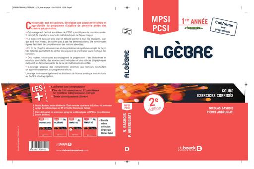 Maths sup Cours d'Algebre L1 by Tehua