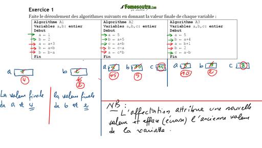 FICHE DE TD CORRIGE ALGORITHME by TEHUA