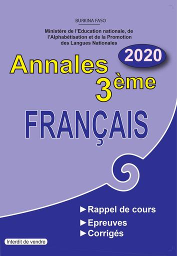 ANNALE FRANCAIS 3ième BURKINA FASO by TEHUA