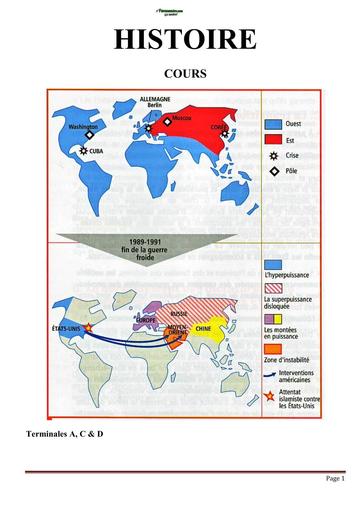 COURS D'HISTOIRE Tle ACD Côte d'Ivoire by TEHUA