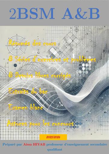 Livre de maths Tle C&E 2BSMF math Maroc by Tehua