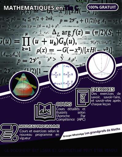 Annale MATHS Tle C 100% gratuit BY TEHUA