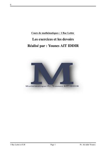 Cours de Maths 1bac lettre by Tehua