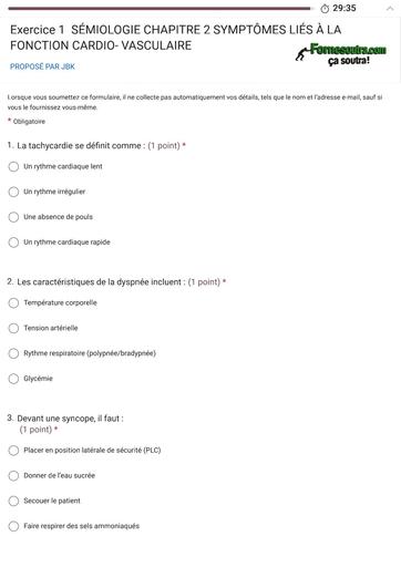 INFAS EVALUATION SÉMIOLOGIE CHAPITRE2 SYMPTÔMES LIÉS À LA FONCTION CARDIO VASCULAIRE By TEHUA