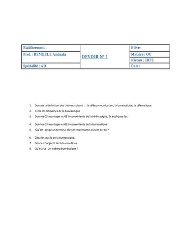 Devoir semestriel By Ludov Ta'n