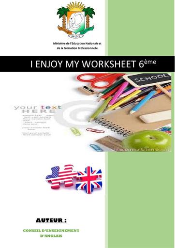 My Worksheet (English) 6ième by Tehua