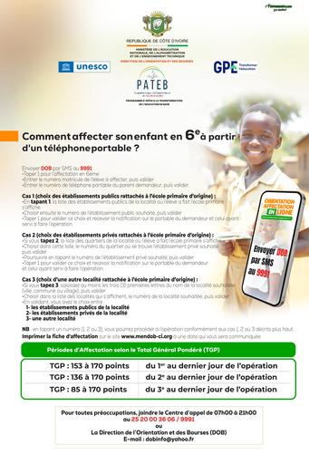 GUIDE POUR AFFECTION ORIENTION 2026 6ième et 2nde RCI BY TEHUA