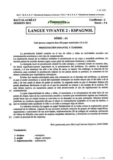 Bac a2 Esp 2015 by TEHUA