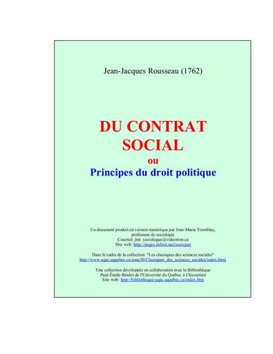 Roman Contrat social