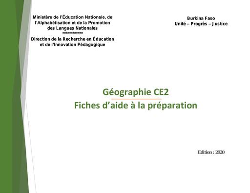 Geographie ce2 by Tehua
