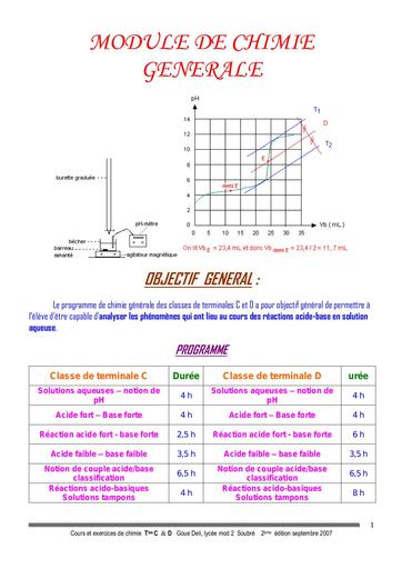 CHIMIE Minerale meileur doc TLE D et C